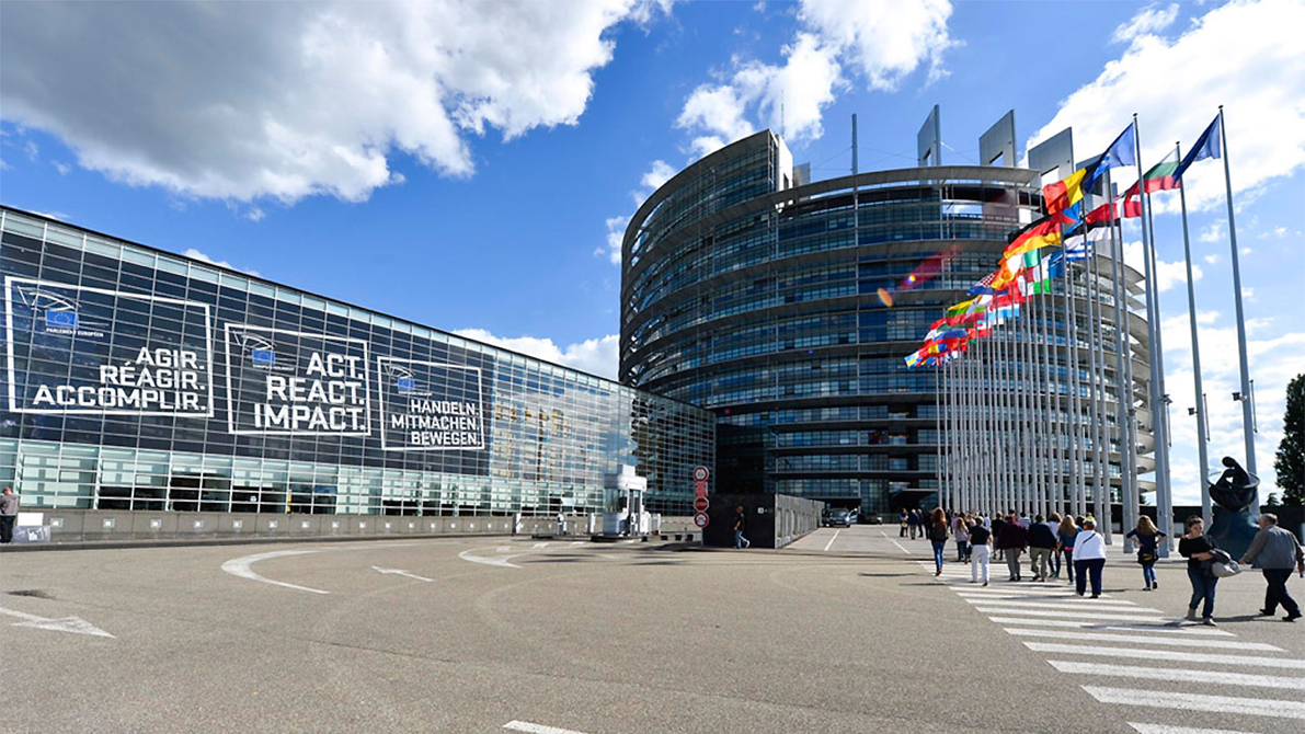 La sede del Parlamento Europeo, a Strasburgo (Francia).